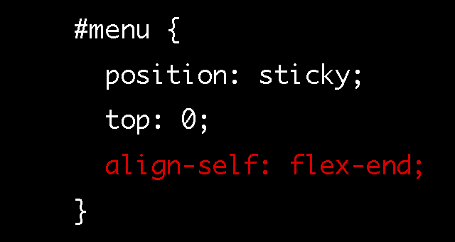 「「position: sticky;」だけで下に固定するときの注意」サムネイル